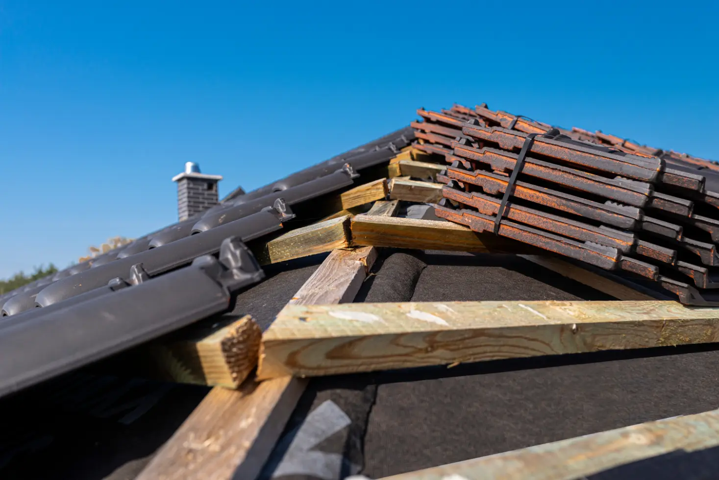 Roof tile installation